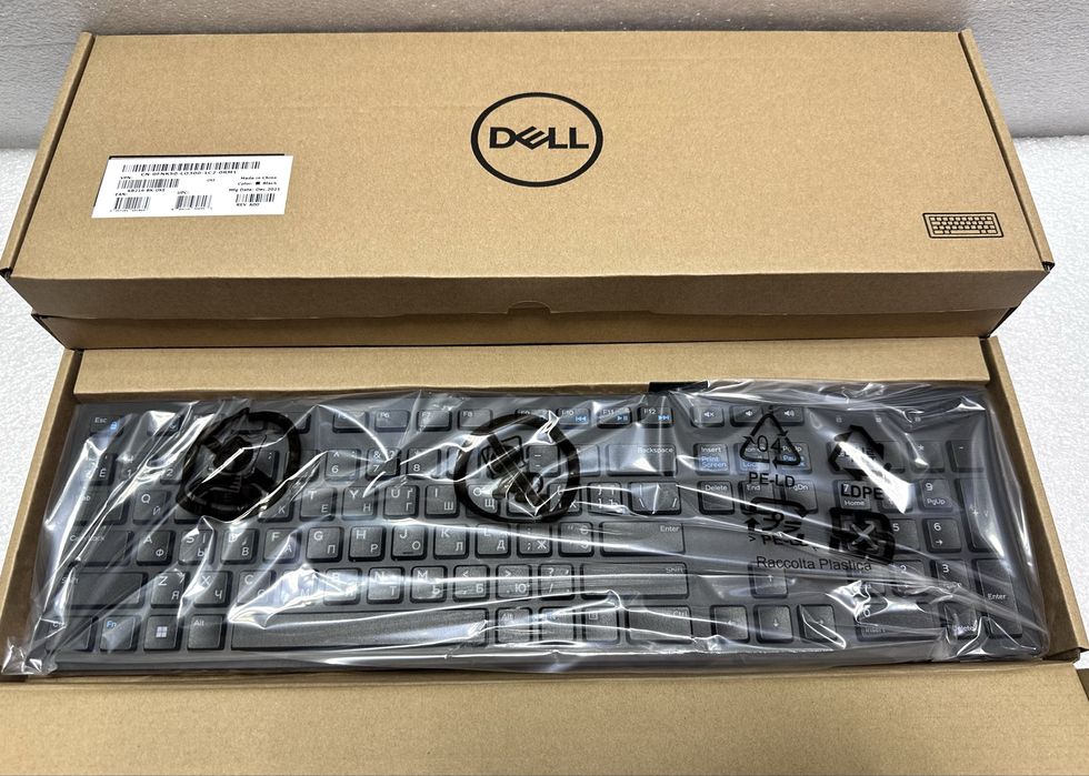 Клавіатура Dell Multimedia KB-216 (UKR/ENG/RUS) USB slim NEW