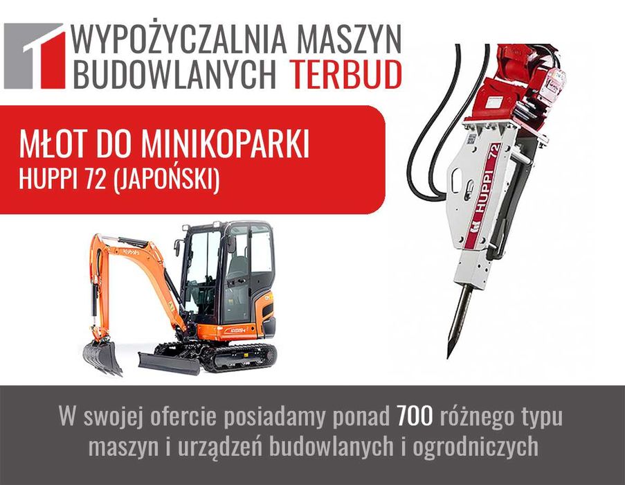 Wozidło TEREX TA 9t, 6t, 2t, minikoparka, miniładowarka, Kubot, Kramer