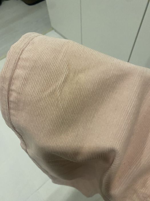 Calças bombazina rosa claro H&M 11/12 anos