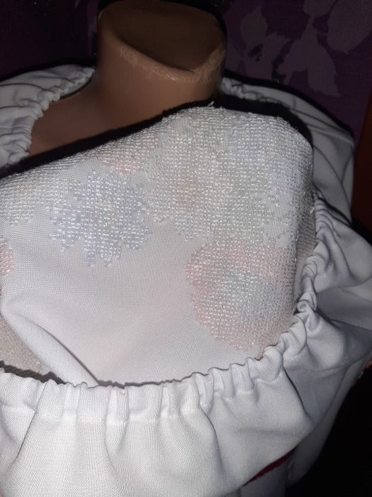 Платье вышиванка бисер вышивка на груди и рукавах конва внизу вышивка