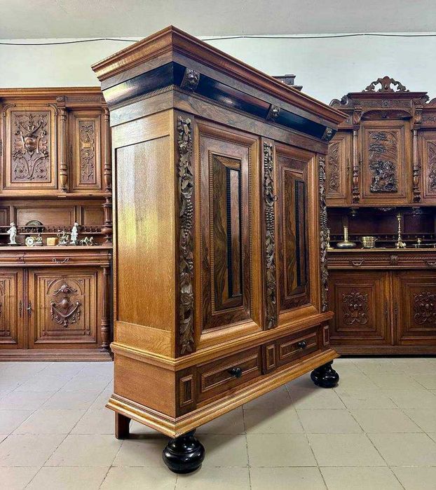 Антикварна Вітрина сервант комод-сервант 3368 шафа бу