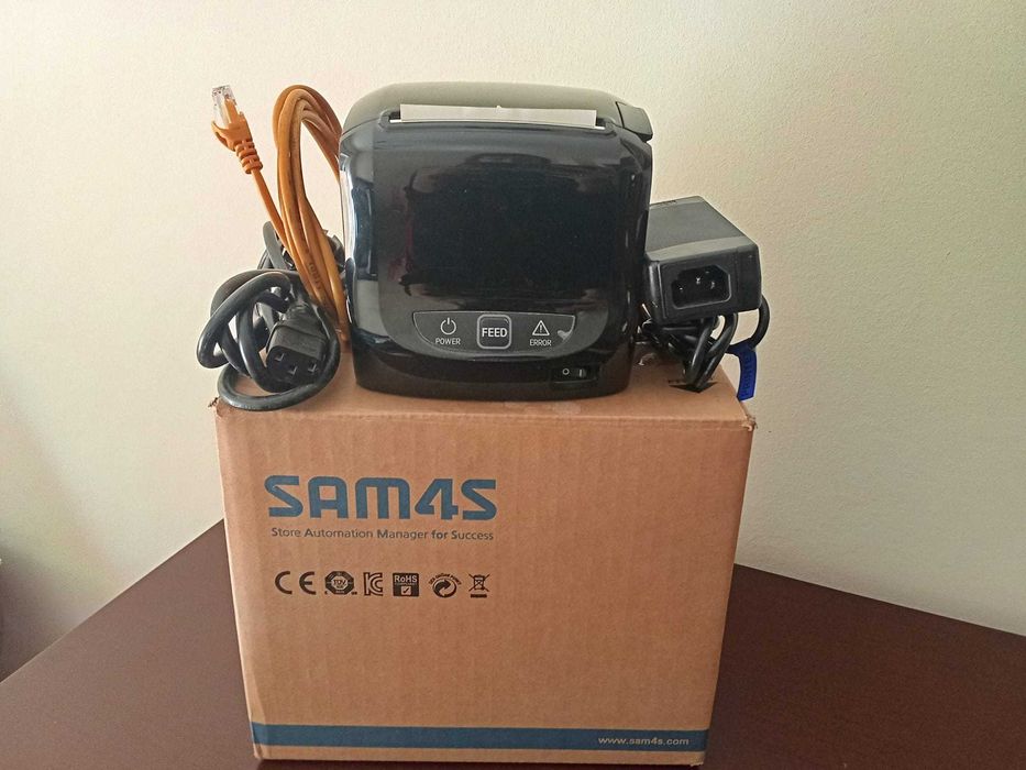 Impressora Térmica SAM4S + Gaveta de Dinheiro (Cash Drawer) Metálica