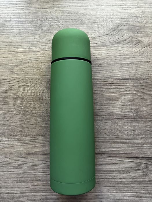 Стильний зелений матовий термос soft touch ambition ikea