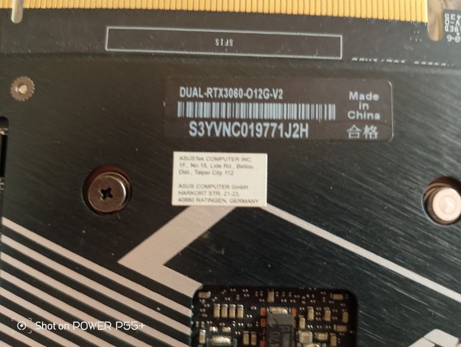 Placa Gráfica ASUS Dual GeForce RTX 3060 OC 12GB (DUAL-RTX3060-O12G-V2)