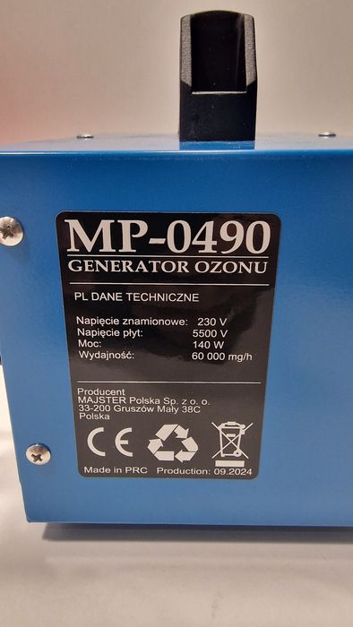 NOWY ozonator 140W MAJSTER POLSKA MP-0490 Komis Madej Czeladź