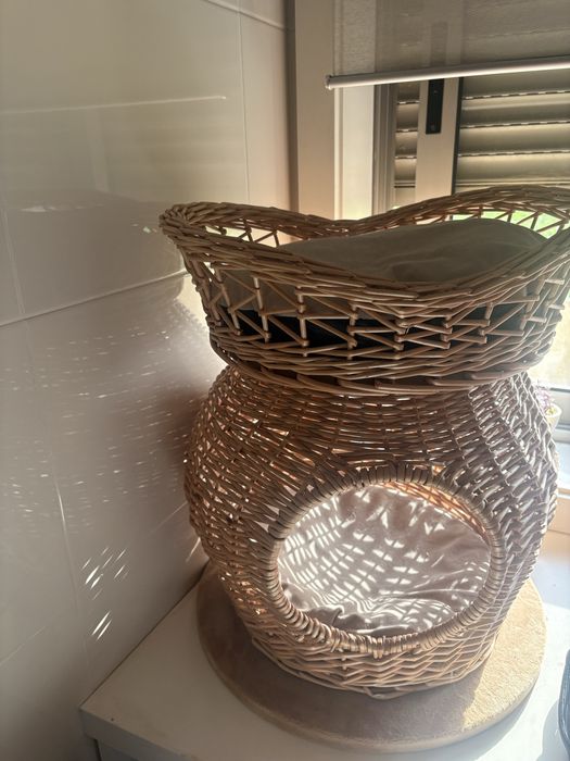 Casa / 2 cestas para gato