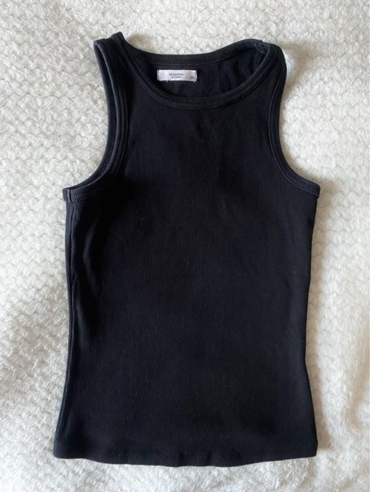 czarna bluzka na ramiączkach top halter reserved xs