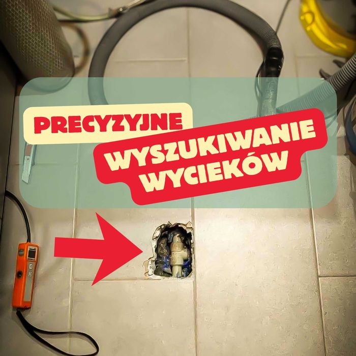 Wyszukiwanie wycieków wody, naprawa awarii, remont po zalaniu