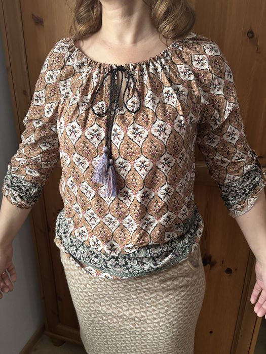 Bluzka boho paisley/ornament/hippie r. uniwersalny