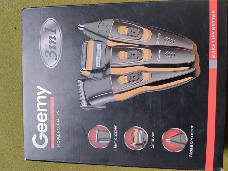 Бритва триммер 3 в 1 для стрижки и бритья