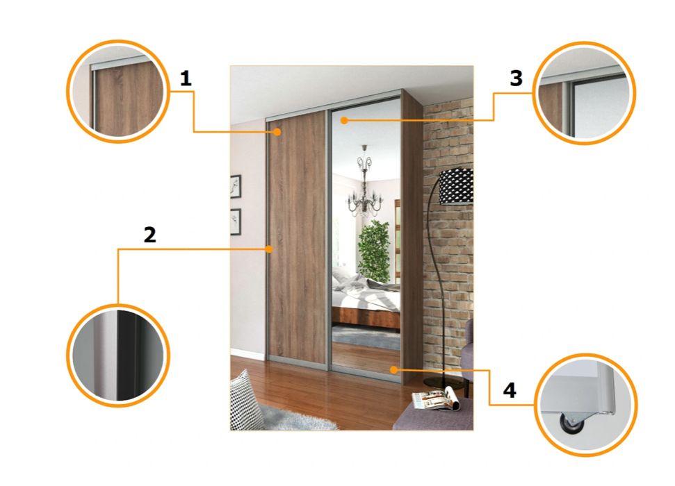 drzwi przesuwne szafa wnękowa wymiar 80-100cm