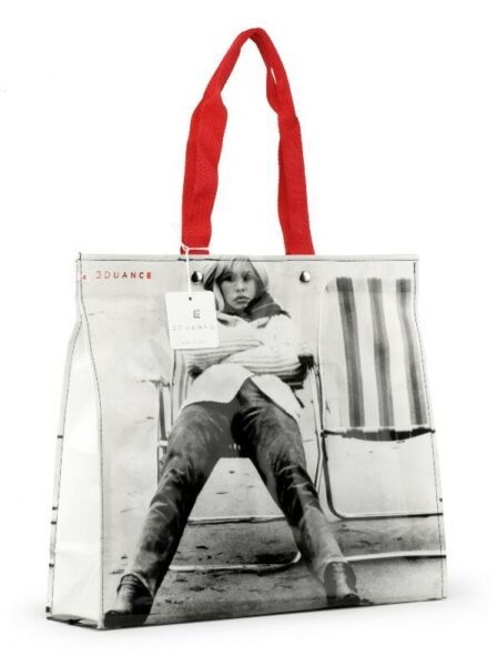 Włoska torba vintage. Torebka modna, na plażę, zakupy