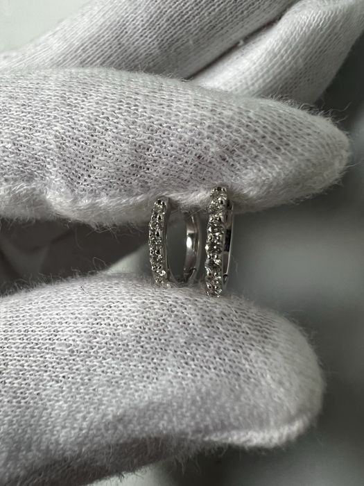 Серьги с бриллиантами конго