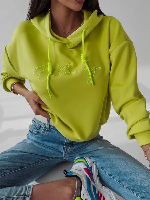 Bluza Olavoga Sienna S M biała lila limonka pudrowy róż