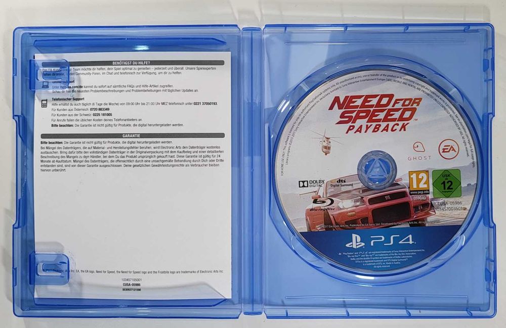 Need for Speed Payback / Gra PS4 / Sklep stacjonarny z grami / Mokotów