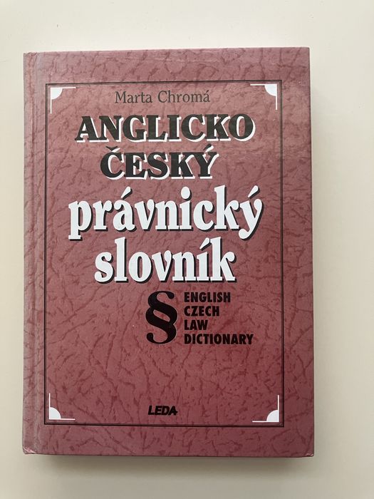 Słownik prawniczy angielsko-czeski