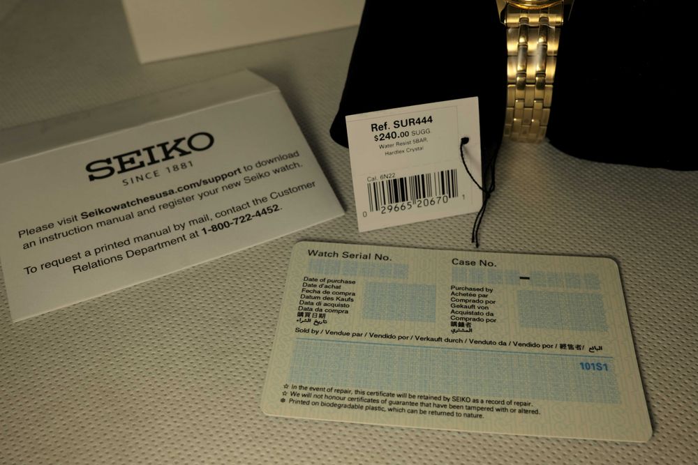 Zestaw zegarków Seiko SUR442 i SUR 444 unikat