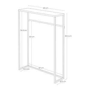 Yamazaki minimalistyczna półka stolik drewno/biel