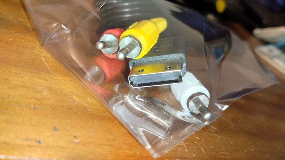 Cabo AV para Sega Dreamcast - Novo e Lacrado