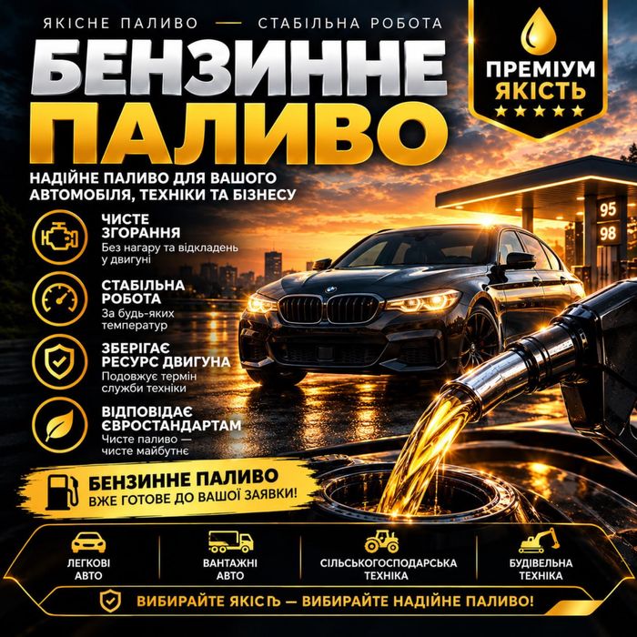 Бензин якісний Євро 5