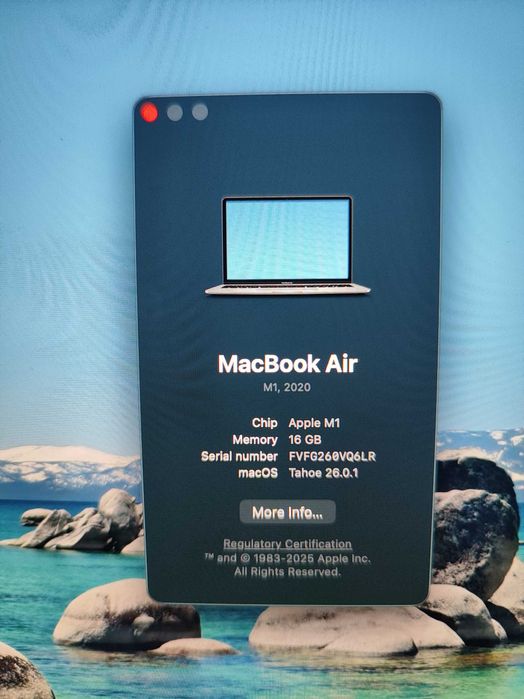 MacBook Air 2020 M1 16GB/256GB - Estado Impecável