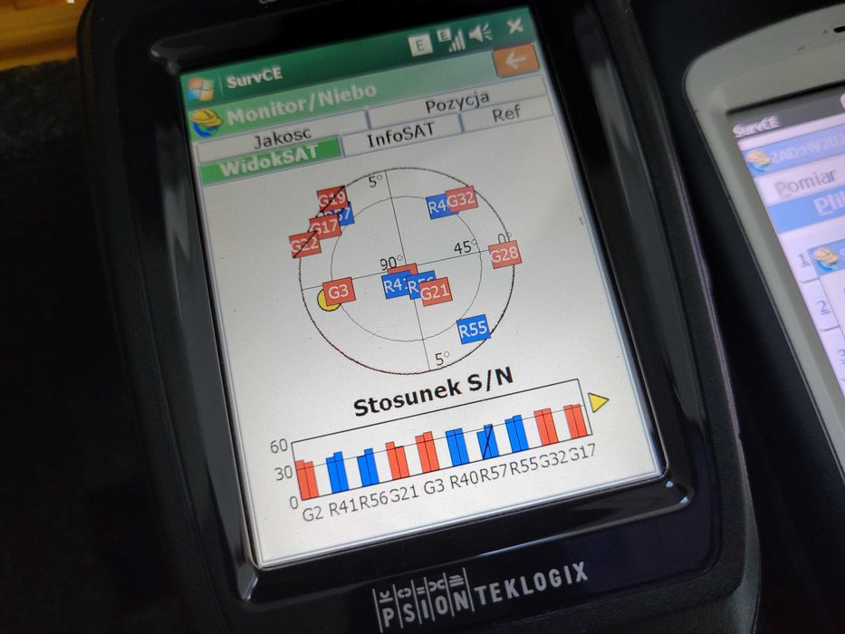 Odbiornik GNSS do pomiarów geodezyjnych RTK GPS South s82t Psion Getac