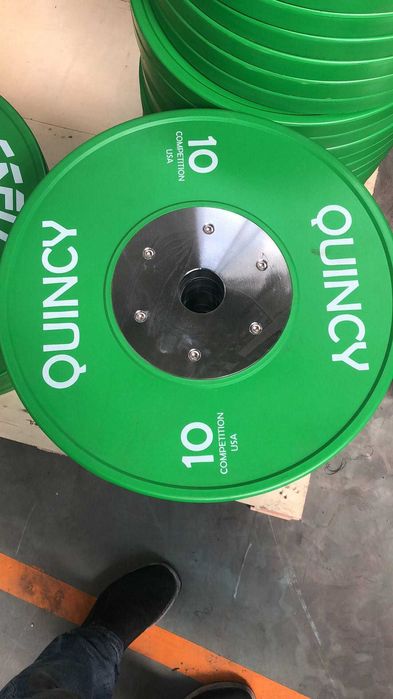 Диски бамперные для штанги для кроссфита и тяжёлой атлетики.