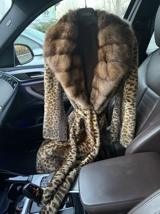 Терміново.Lux шуба комір соболь баргузин