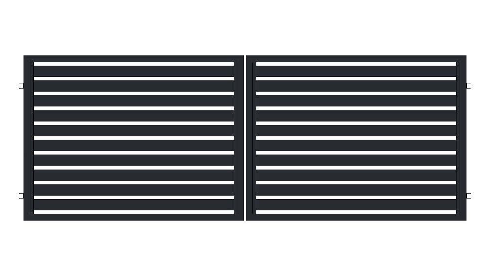 Brama wjazdowa nowoczesna panelowa ocynk FILIP 100 JUL-MET