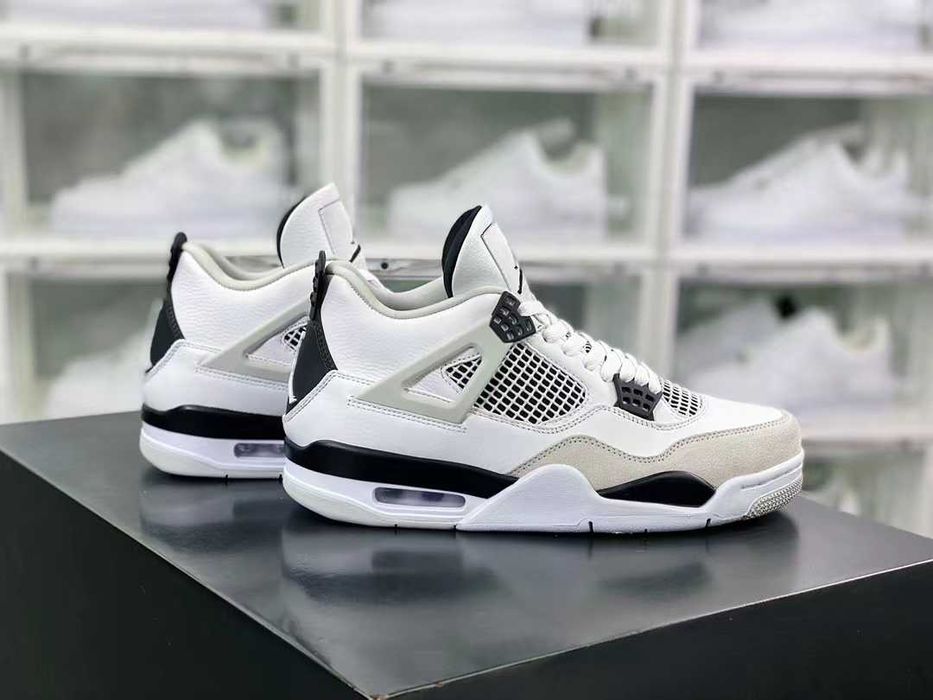 Buty koszykarskie AJ4 "biało-szare" buty męskie 36-44