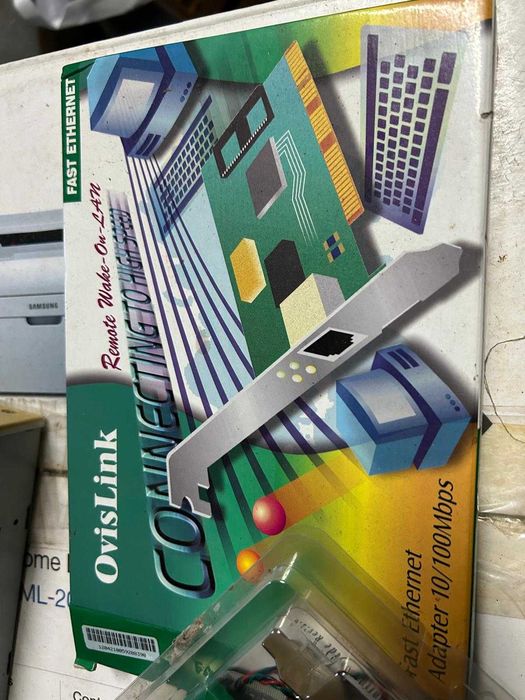 Placa de rede 'vintage'