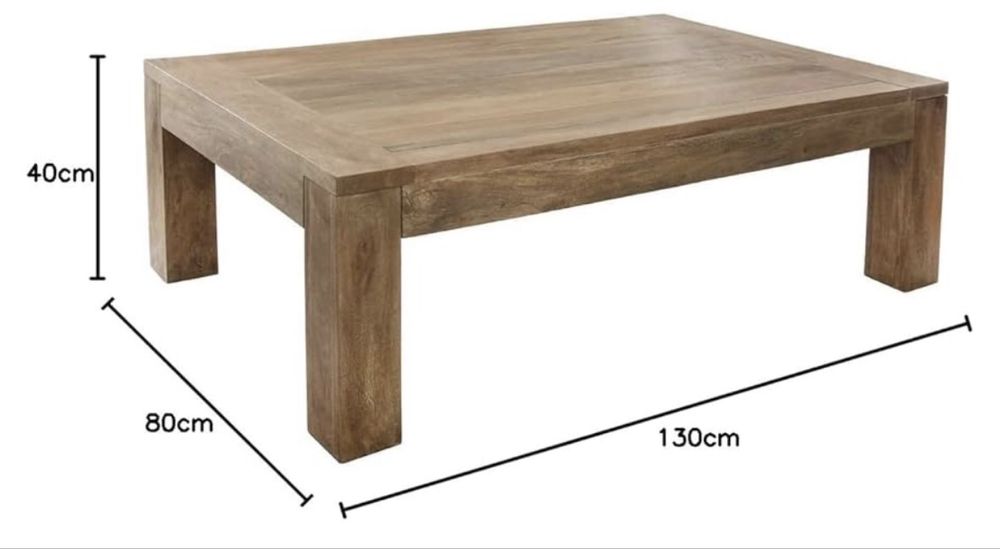 Mesa de centro 130x80x40