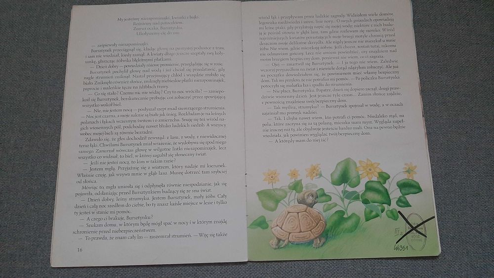 Jak żółw Bursztynek szukał domu piękne ilustracje Andrzej Kłapyta