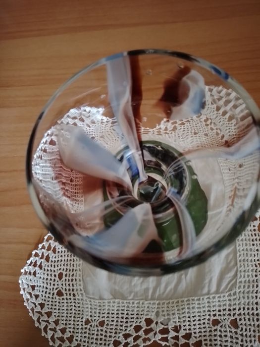 Castiçal em vidro murano