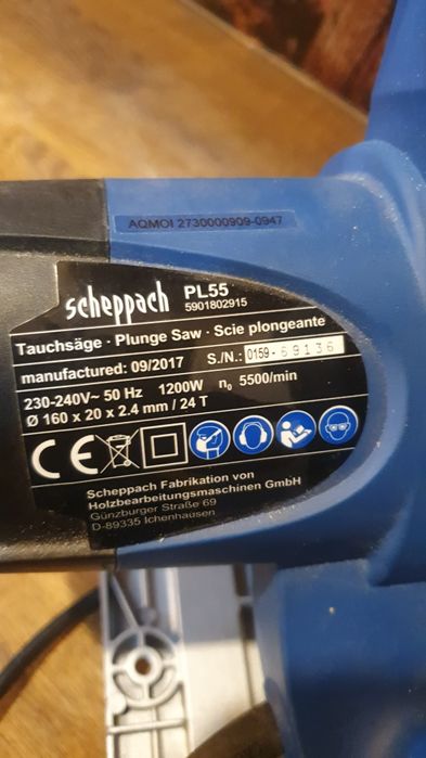 Pilarka zaglebiarka Scheppach pl 55