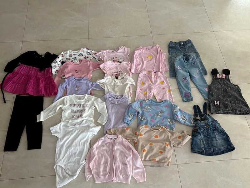 Paczka ubrań w rozmiarze 86