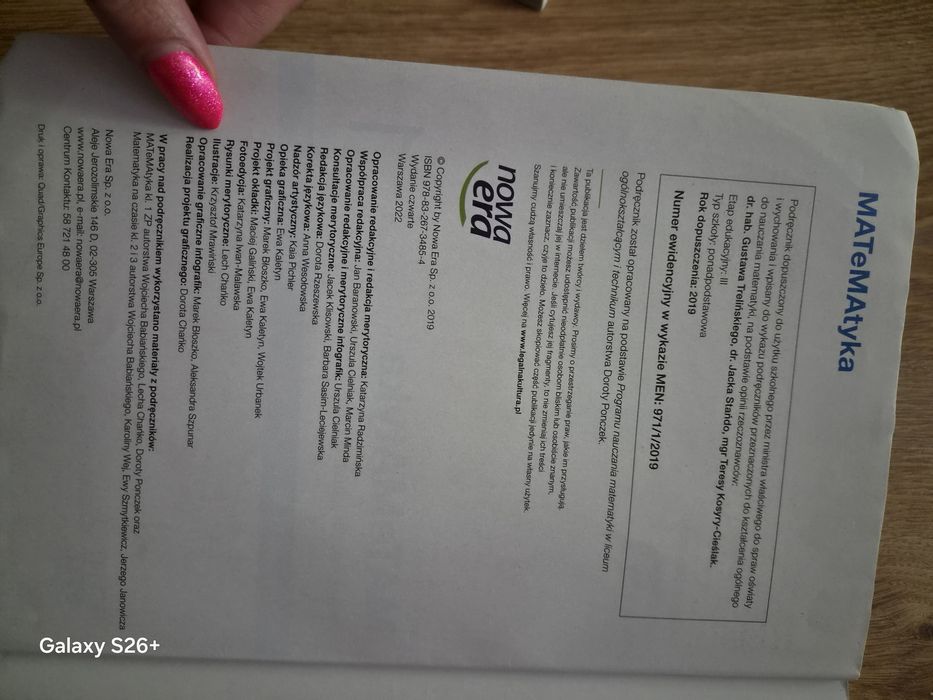 Matematyka podręcznik do klasy 1