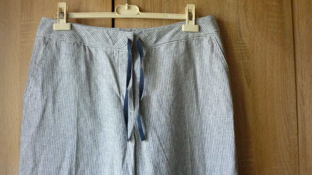Marks & Spencer lniane spodnie nowe  r; 44 long