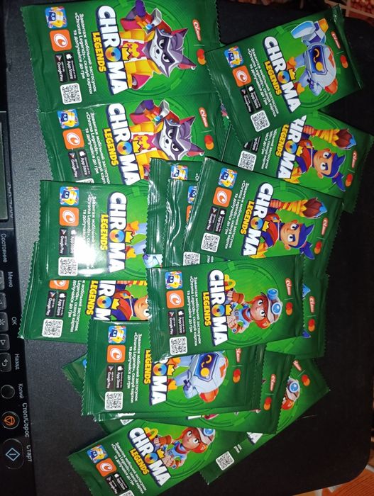 Карточки Chroma legends из Сильпо