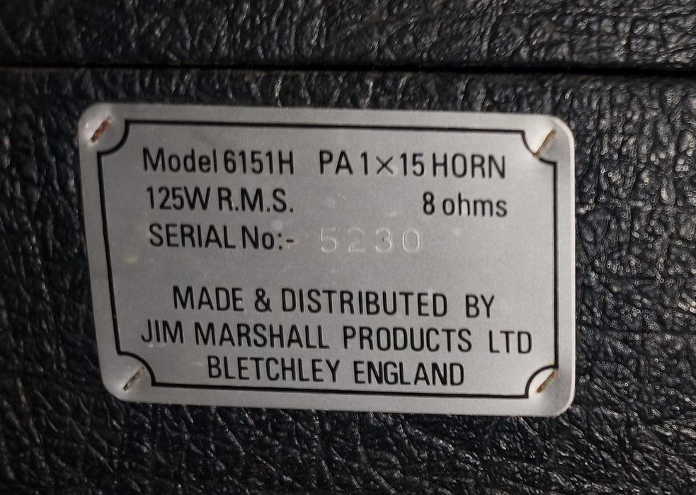 Coluna de som Marshall