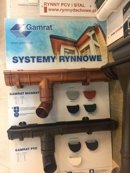 rynna rynny PCV 75mm GAMRAT 1mb