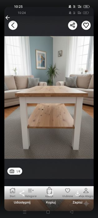 Nowy stół drewniany