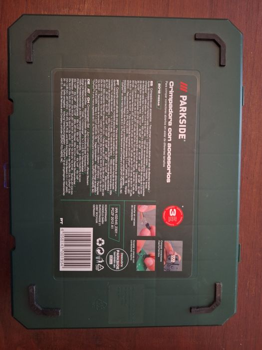 Conjunto Parkside - alicate cravar + acessórios (novo)