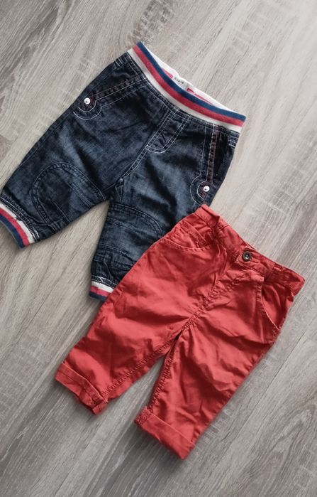 Komplet Zestaw Niemowlęce Chłopięce Spodnie Jeansy Name IT F&F 74