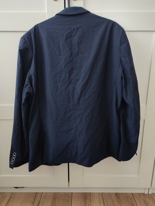 Garnitur męski grafitowy, granatowy r. L