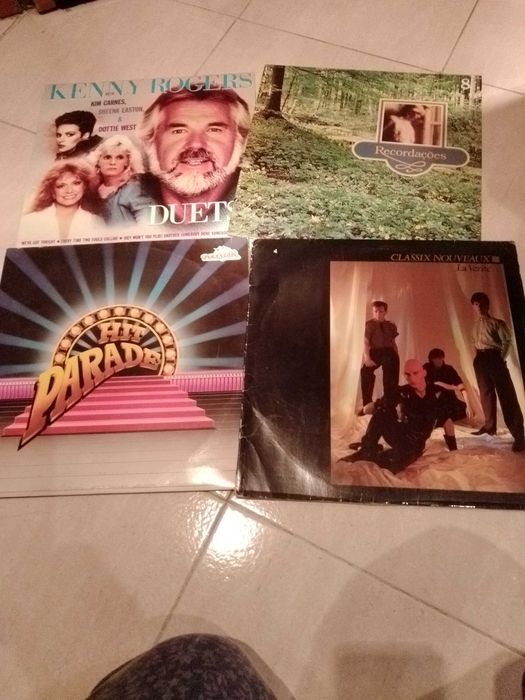 Discos de vinil antigos.