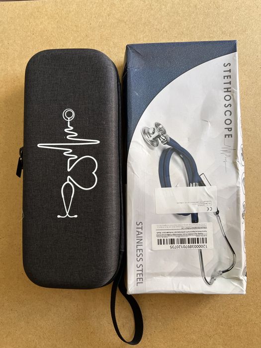 Стетоскоп Фонендоскоп на дві головки Новий в Футлярі !