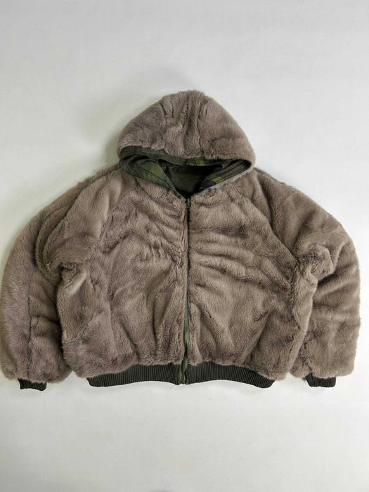 Бомбер двосторонній камо хутро куртка зіпка курточка пуховик мех MA-1