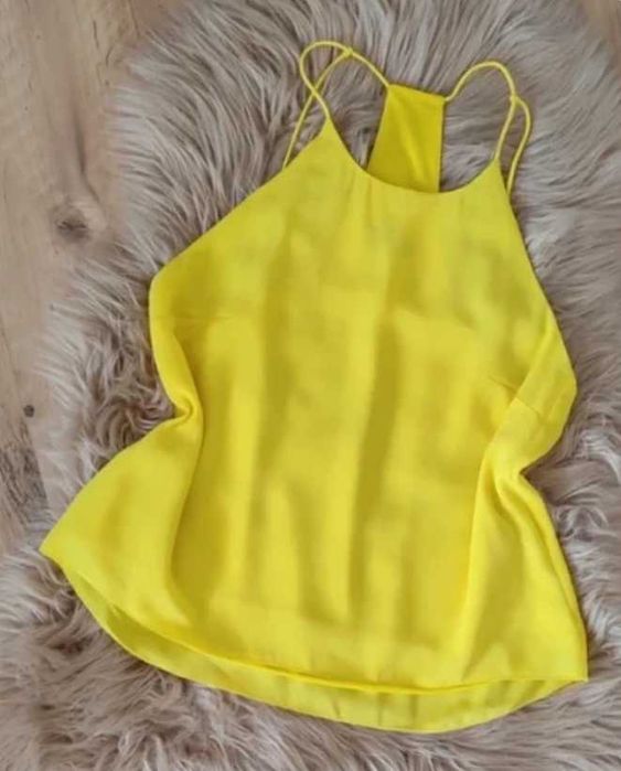 Żółta bluzka H&M