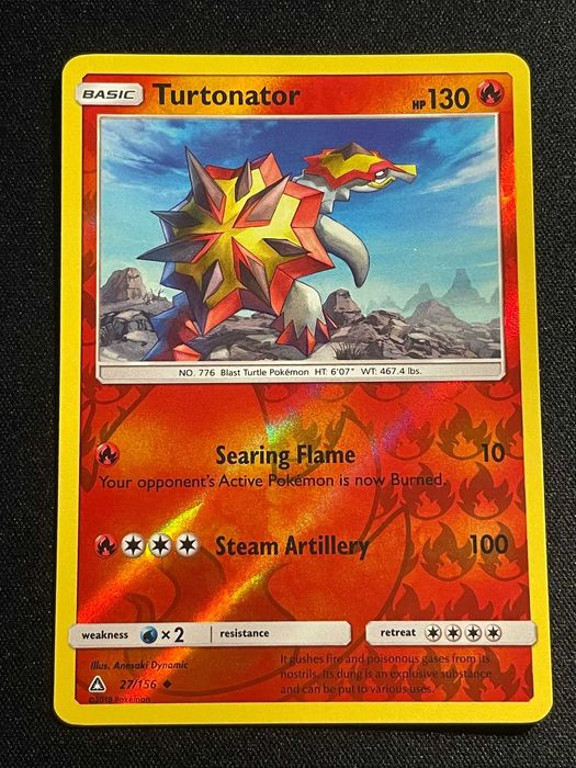 Carta Pokémon Turtonator 27/157 Ultra Prism